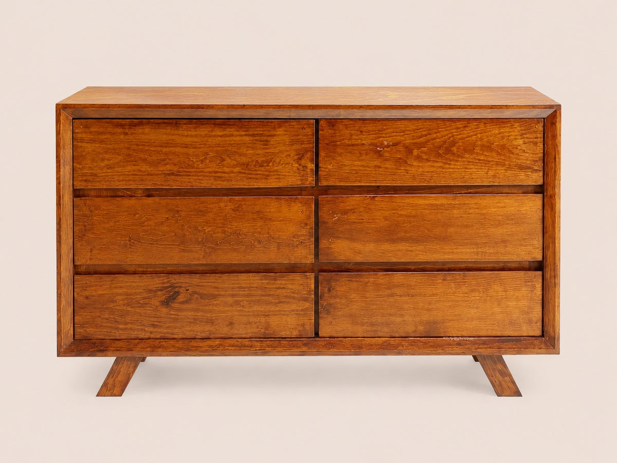 Cajonera Osaka acabado Roble vista frontal
