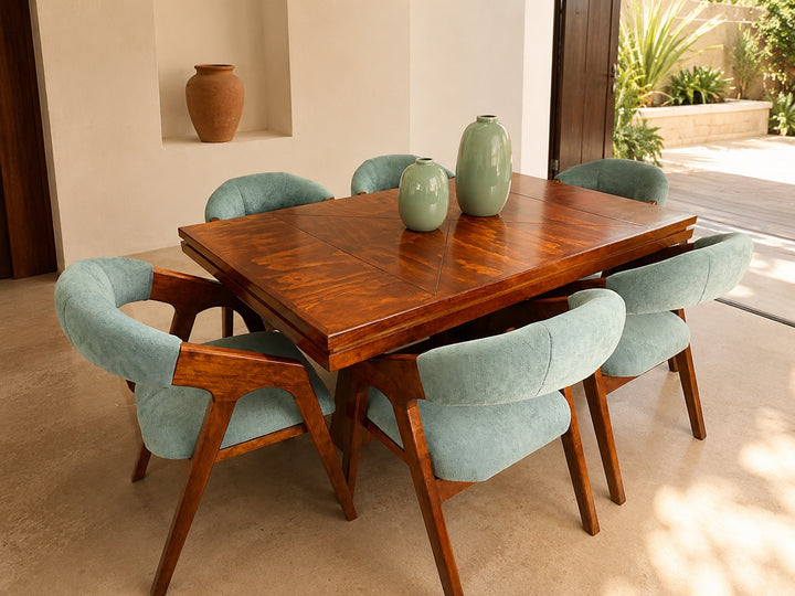 Comedor Nápoles de seis sillas en ambiente