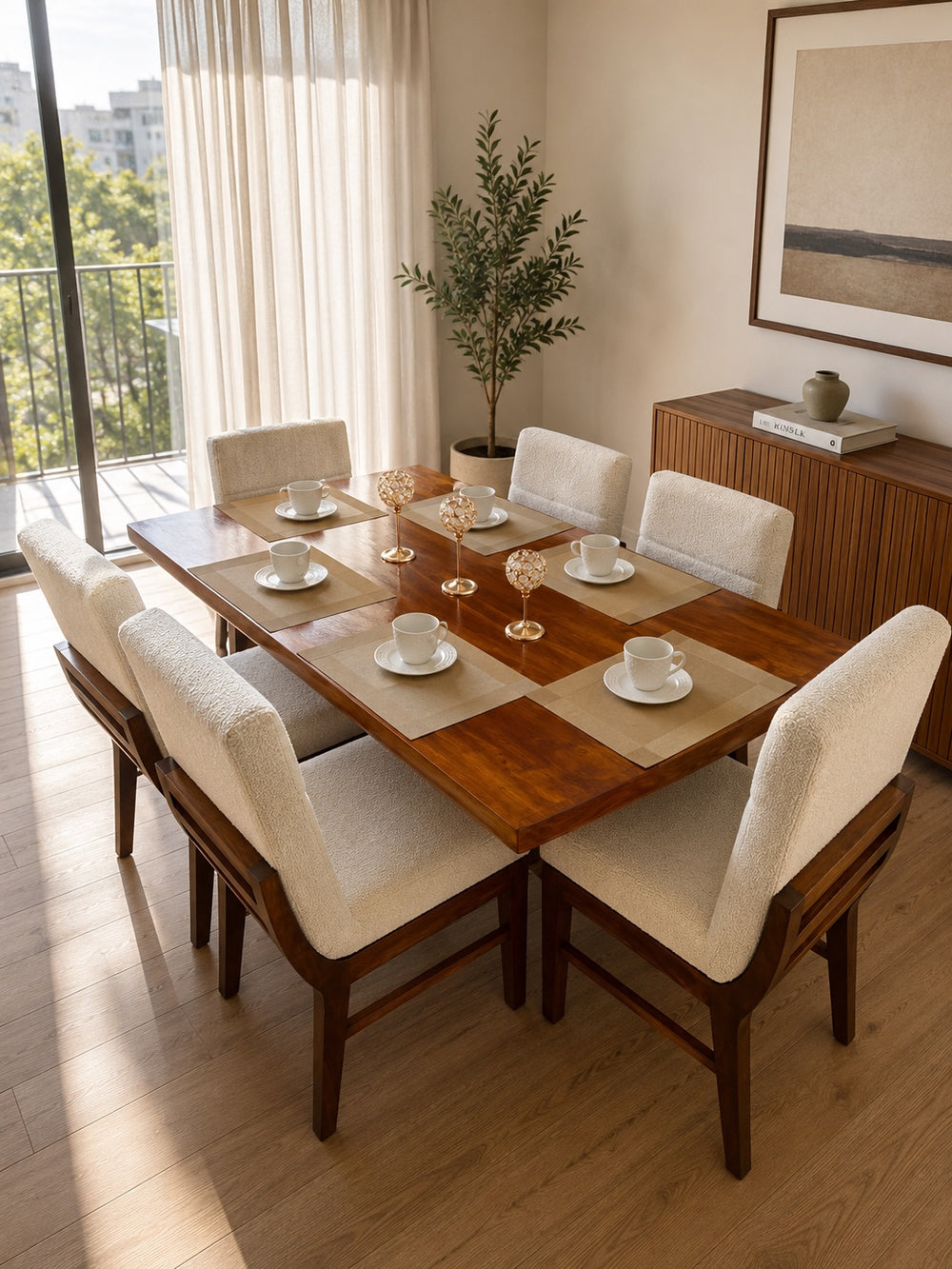 Comedor París de seis sillas en ambiente
