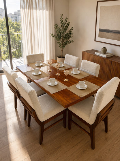 Comedor París de seis sillas en ambiente